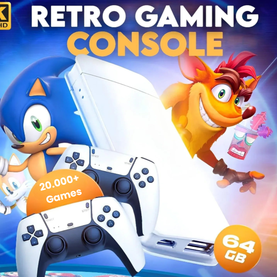 RetroDrive™ | 20 000 retrospel + 2 gratis handkontroller