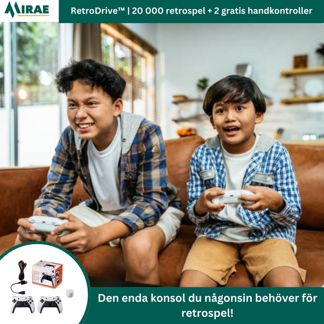 RetroDrive™ | 20 000 retrospel + 2 gratis handkontroller