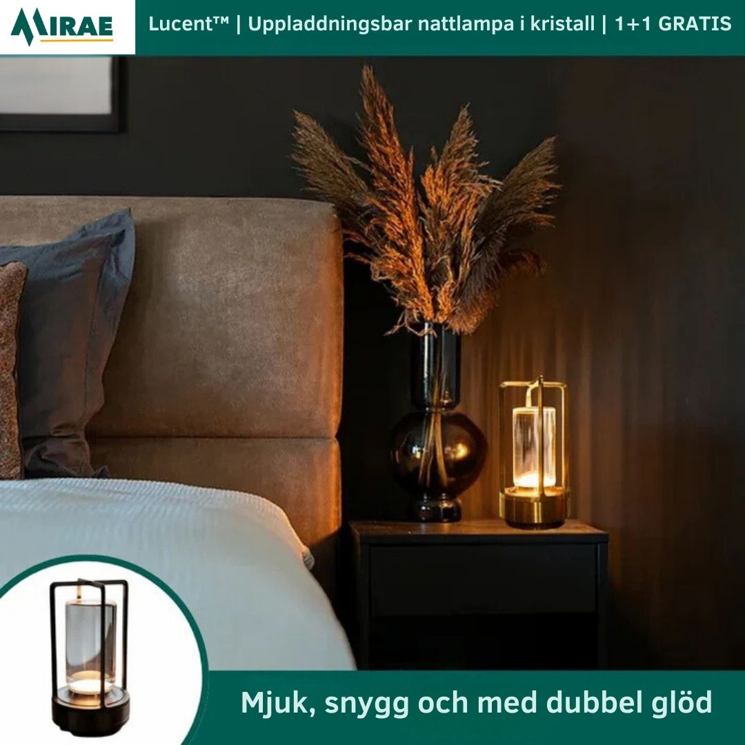 Lucent™ | Uppladdningsbar nattlampa i kristall | 1+1 GRATIS